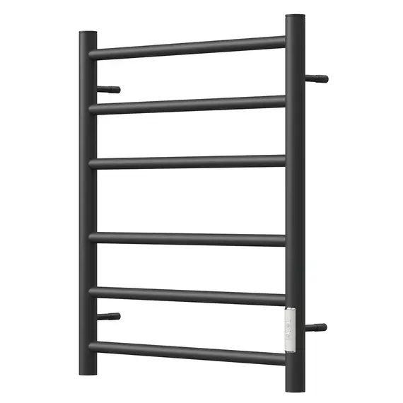 ПОЛОТЕНЦЕСУШИТЕЛЬ ЭЛЕКТРИЧЕСКИЙ POINT АВРОРА PN10856B П6 500X600 ДИММЕР СПРАВА, ЧЕРНЫЙ