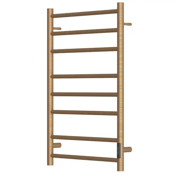 ПОЛОТЕНЦЕСУШИТЕЛЬ ЭЛЕКТРИЧЕСКИЙ POINT АВРОРА PN10858BR П8 500X800 ДИММЕР СПРАВА, БРОНЗА