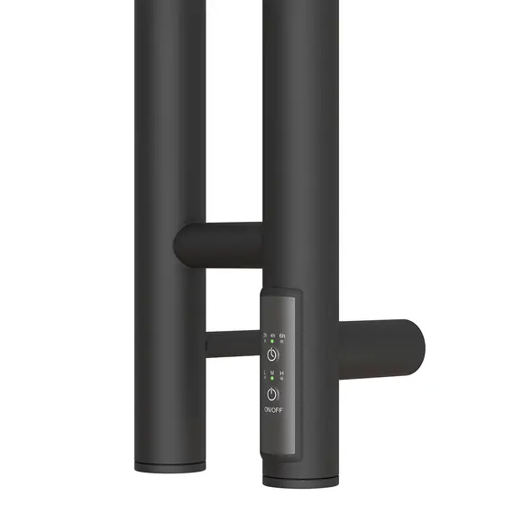 ПОЛОТЕНЦЕСУШИТЕЛЬ ЭЛЕКТРИЧЕСКИЙ POINT ДЕМЕТРА PN12812B П3 80X1200 ДИММЕР СПРАВА, ЧЕРНЫЙ