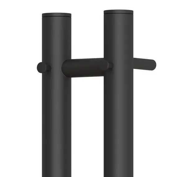 ПОЛОТЕНЦЕСУШИТЕЛЬ ЭЛЕКТРИЧЕСКИЙ POINT ДЕМЕТРА PN12812B П3 80X1200 ДИММЕР СПРАВА, ЧЕРНЫЙ