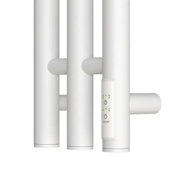 ПОЛОТЕНЦЕСУШИТЕЛЬ ЭЛЕКТРИЧЕСКИЙ POINT ДЕМЕТРА PN12822W П3 120X1200 ДИММЕР СПРАВА, БЕЛЫЙ