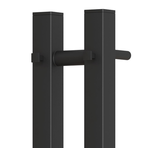 ПОЛОТЕНЦЕСУШИТЕЛЬ ЭЛЕКТРИЧЕСКИЙ POINT ГЕРМЕС PN13812B П3 80X1200 ДИММЕР СПРАВА, ЧЕРНЫЙ