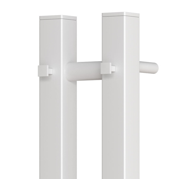 ПОЛОТЕНЦЕСУШИТЕЛЬ ЭЛЕКТРИЧЕСКИЙ POINT ГЕРМЕС PN13812W П3 80X1200 ДИММЕР СПРАВА, БЕЛЫЙ