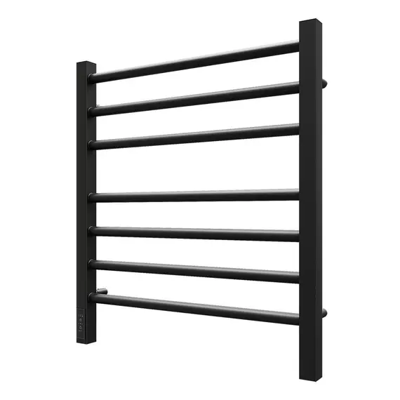 ПОЛОТЕНЦЕСУШИТЕЛЬ ЭЛЕКТРИЧЕСКИЙ POINT ВЕСТА PN70756B П7 500X600, ДИММЕР СЛЕВА, ЧЕРНЫЙ