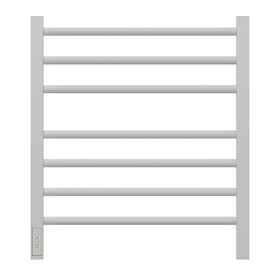ПОЛОТЕНЦЕСУШИТЕЛЬ ЭЛЕКТРИЧЕСКИЙ POINT ВЕСТА PN70756W П7 500X600, ДИММЕР СЛЕВА, БЕЛЫЙ
