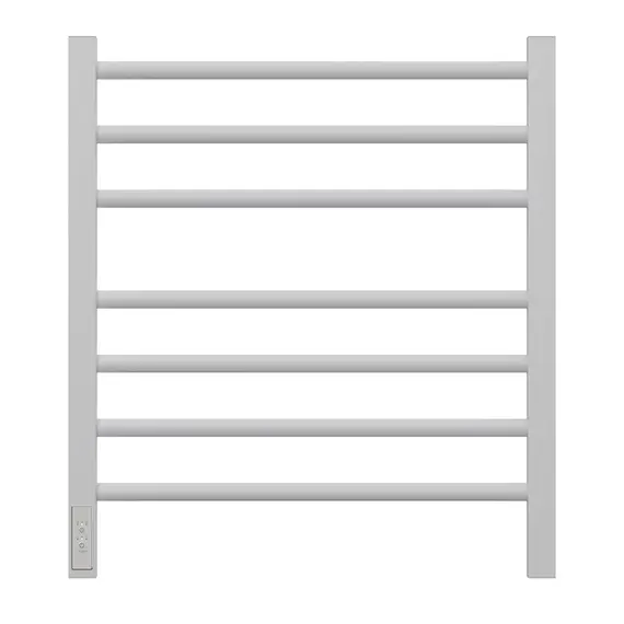 ПОЛОТЕНЦЕСУШИТЕЛЬ ЭЛЕКТРИЧЕСКИЙ POINT ВЕСТА PN70756W П7 500X600, ДИММЕР СЛЕВА, БЕЛЫЙ