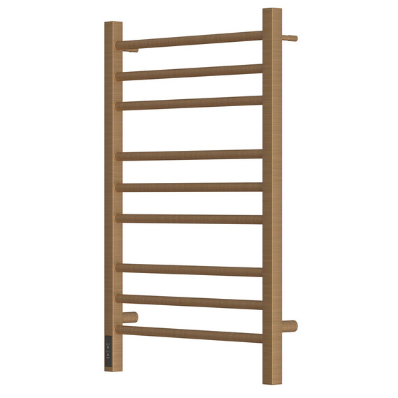 ПОЛОТЕНЦЕСУШИТЕЛЬ ЭЛЕКТРИЧЕСКИЙ POINT ВЕСТА PN70758BR П9 500X800, ДИММЕР СЛЕВА, БРОНЗА