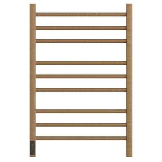 ПОЛОТЕНЦЕСУШИТЕЛЬ ЭЛЕКТРИЧЕСКИЙ POINT ВЕСТА PN70758BR П9 500X800, ДИММЕР СЛЕВА, БРОНЗА