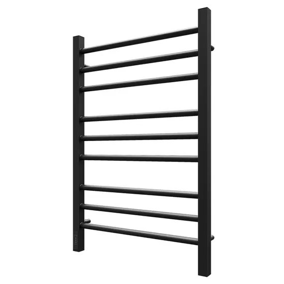 ПОЛОТЕНЦЕСУШИТЕЛЬ ЭЛЕКТРИЧЕСКИЙ POINT ВЕСТА PN70758B П9 500X800, ДИММЕР СЛЕВА, ЧЕРНЫЙ