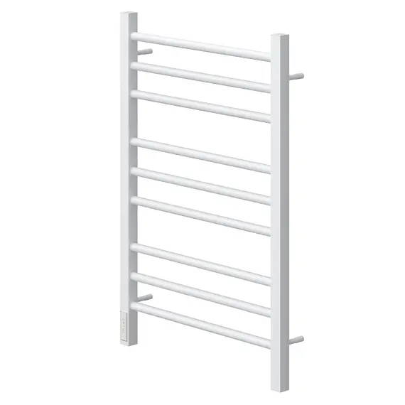 ПОЛОТЕНЦЕСУШИТЕЛЬ ЭЛЕКТРИЧЕСКИЙ POINT ВЕСТА PN70758W П9 500X800, ДИММЕР СЛЕВА, БЕЛЫЙ