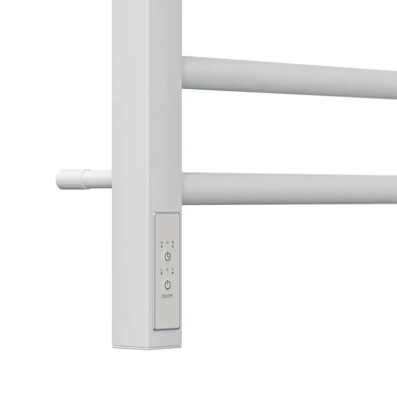 ПОЛОТЕНЦЕСУШИТЕЛЬ ЭЛЕКТРИЧЕСКИЙ POINT ВЕСТА PN70758W П9 500X800, ДИММЕР СЛЕВА, БЕЛЫЙ