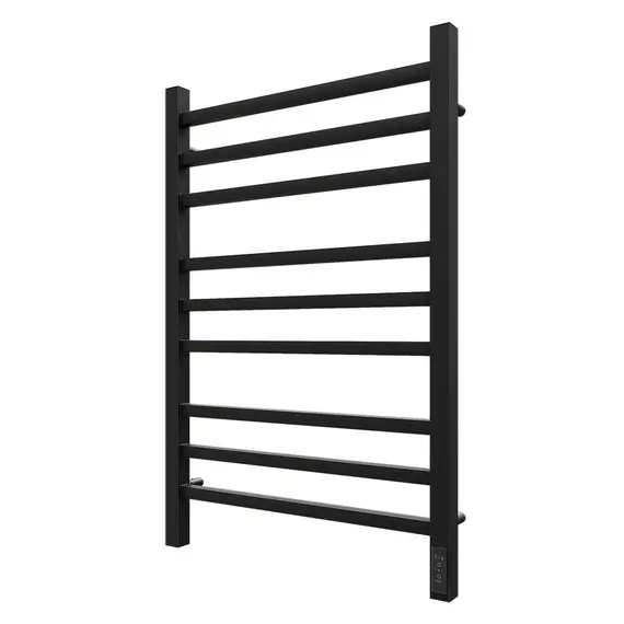 ПОЛОТЕНЦЕСУШИТЕЛЬ ЭЛЕКТРИЧЕСКИЙ POINT ВЕГА PN71858B П9 500X800, ДИММЕР СПРАВА, ЧЕРНЫЙ