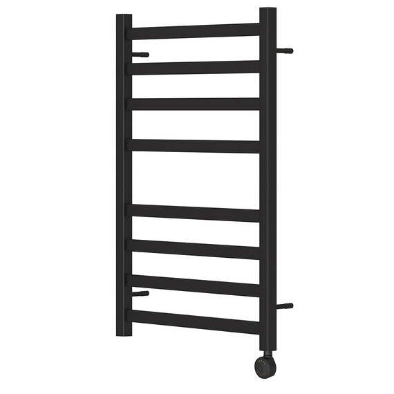 ПОЛОТЕНЦЕСУШИТЕЛЬ ЭЛЕКТРИЧЕСКИЙ POINT МЕРКУРИЙ PN83158BE П8 500X800 ЛЕВЫЙ/ПРАВЫЙ, ЧЕРНЫЙ