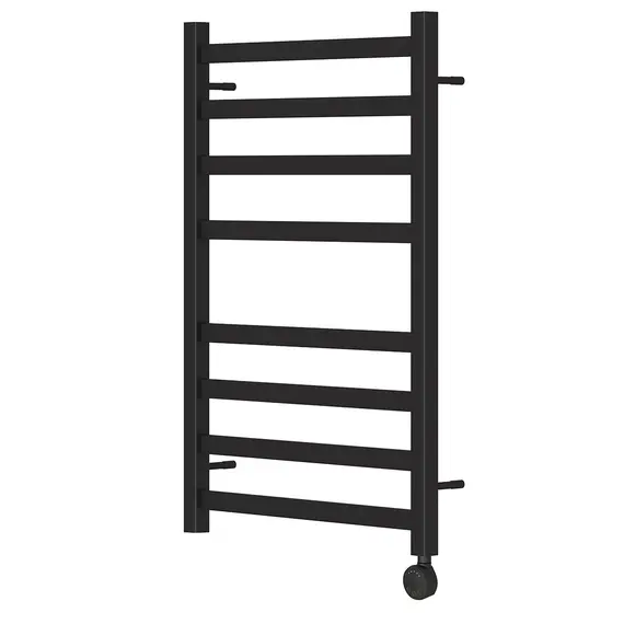 ПОЛОТЕНЦЕСУШИТЕЛЬ ЭЛЕКТРИЧЕСКИЙ POINT МЕРКУРИЙ PN83158BE П8 500X800 ЛЕВЫЙ/ПРАВЫЙ, ЧЕРНЫЙ