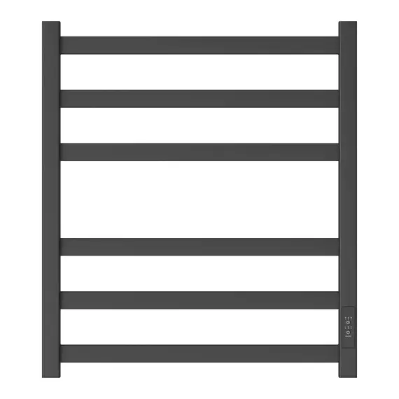 ПОЛОТЕНЦЕСУШИТЕЛЬ ЭЛЕКТРИЧЕСКИЙ POINT МЕРКУРИЙ PN83856B П6 500X600, ДИММЕР СПРАВА, ЧЕРНЫЙ