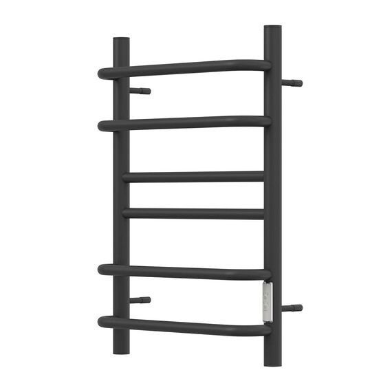 ПОЛОТЕНЦЕСУШИТЕЛЬ ЭЛЕКТРИЧЕСКИЙ POINT САТУРН PN90846B П6 400X600 ДИММЕР СПРАВА, ЧЕРНЫЙ