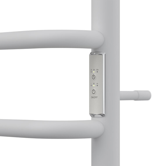 ПОЛОТЕНЦЕСУШИТЕЛЬ ЭЛЕКТРИЧЕСКИЙ POINT САТУРН PN90846W П6 400X600 ДИММЕР СПРАВА, БЕЛЫЙ