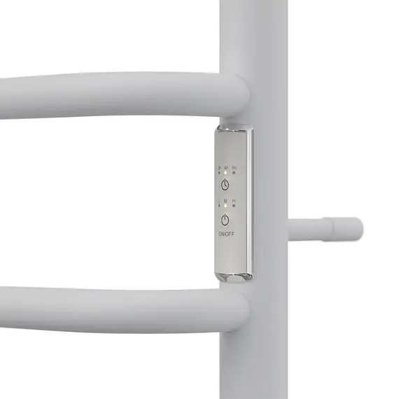 ПОЛОТЕНЦЕСУШИТЕЛЬ ЭЛЕКТРИЧЕСКИЙ POINT САТУРН PN90846W П6 400X600 ДИММЕР СПРАВА, БЕЛЫЙ