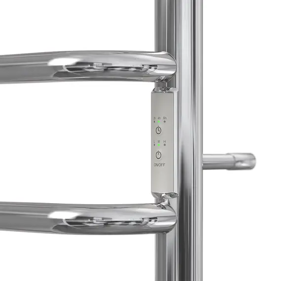 ПОЛОТЕНЦЕСУШИТЕЛЬ ЭЛЕКТРИЧЕСКИЙ POINT САТУРН PN90846 П6 400X600 ДИММЕР СПРАВА, ХРОМ