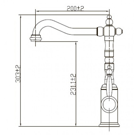 СМЕСИТЕЛЬ KAISER KING ДЛЯ МОЙКИ  БОКОВОЙ