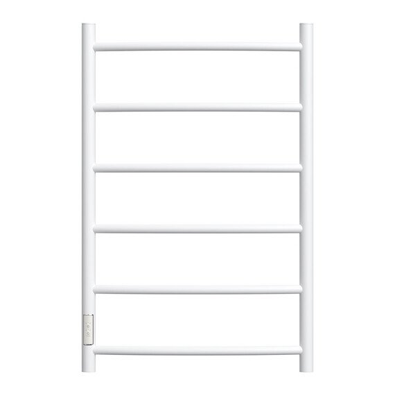 ПОЛОТЕНЦЕСУШИТЕЛЬ ЭЛЕКТРИЧЕСКИЙ POINT АФИНА PN04758W П6 500X800 ДИММЕР СЛЕВА, БЕЛЫЙ