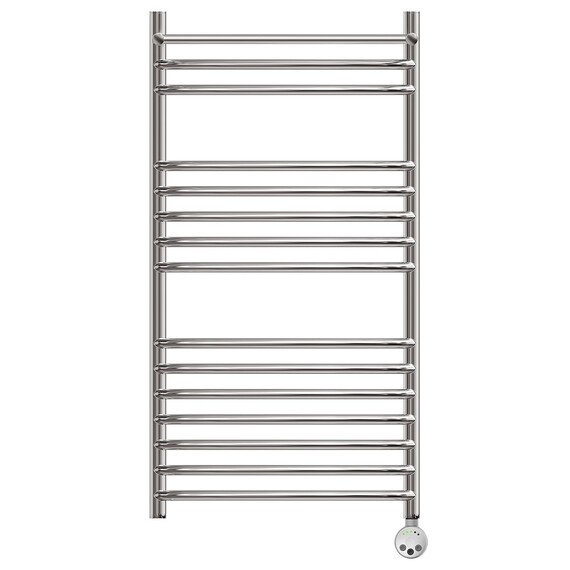 ПОЛОТЕНЦЕСУШИТЕЛЬ ЭЛЕКТРИЧЕСКИЙ POINT АЛЬФА PN05150SPE П14 500X1000 С ПОЛКОЙ ЛЕВЫЙ/ПРАВЫЙ, ХРОМ