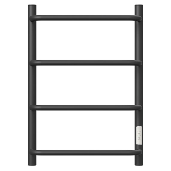 ПОЛОТЕНЦЕСУШИТЕЛЬ ЭЛЕКТРИЧЕСКИЙ POINT НИКА PN08846B П4 400X600 ДИММЕР СПРАВА, ЧЕРНЫЙ