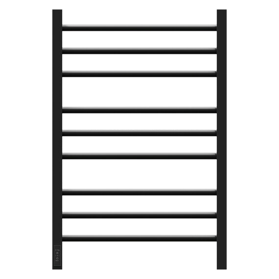 ПОЛОТЕНЦЕСУШИТЕЛЬ ЭЛЕКТРИЧЕСКИЙ POINT ВЕСТА PN70758B П9 500X800, ДИММЕР СЛЕВА, ЧЕРНЫЙ