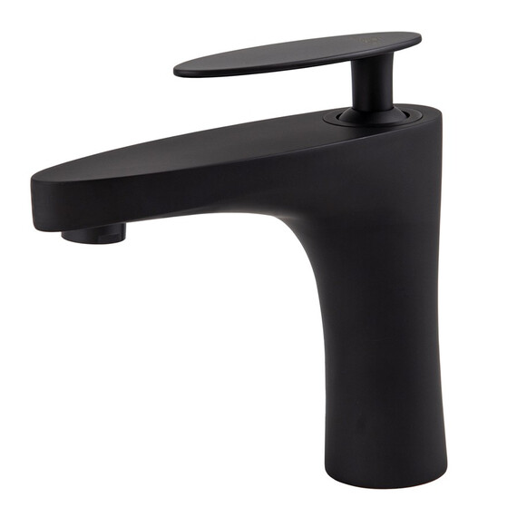 СМЕСИТЕЛЬ KAISER STAR ДЛЯ РАКОВИНЫ С ГАЙКОЙ, ЧЕРНЫЙ