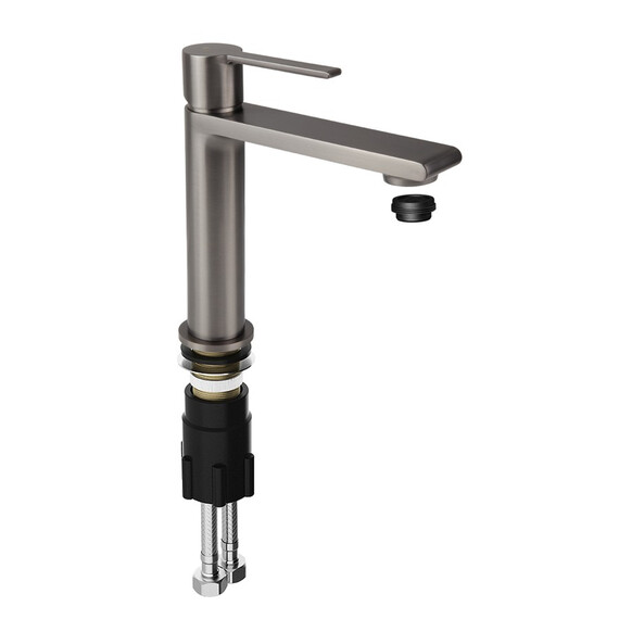 СМЕСИТЕЛЬ KAISER SERIO ДЛЯ РАКОВИНЫ GUN METAL