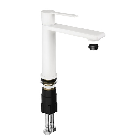 СМЕСИТЕЛЬ KAISER SERIO ДЛЯ РАКОВИНЫ WHITE MATT