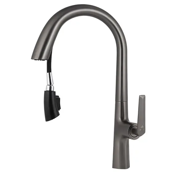 СМЕСИТЕЛЬ KAISER STRIKE ДЛЯ КУХНИ ВЫДВИЖНОЙ GUNMETAL