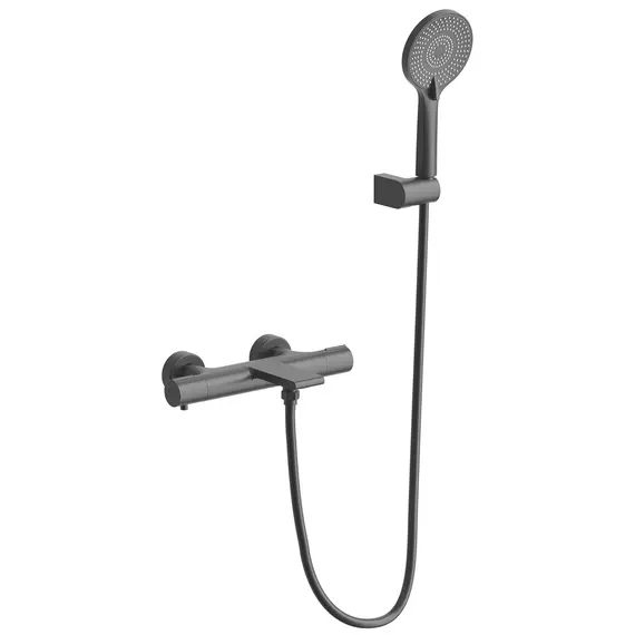 СМЕСИТЕЛЬ KAISER SERIO ДЛЯ ВАННЫ С ТЕРМОСТАТОМ BLACK MATT