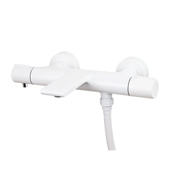 СМЕСИТЕЛЬ KAISER SERIO ДЛЯ ВАННЫ С ТЕРМОСТАТОМ WHITE MATT