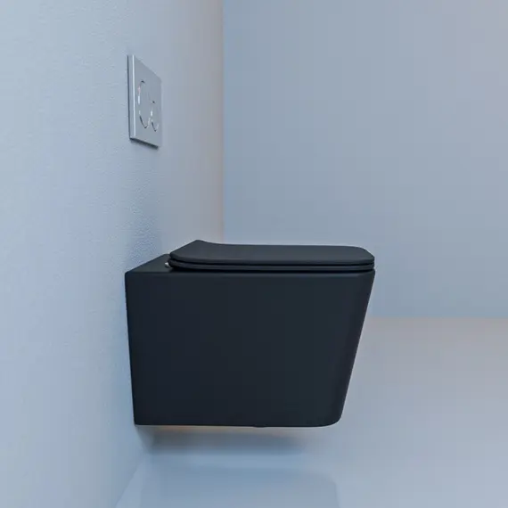 УНИТАЗ-ПОДВЕСНОЙ ESBANO GARTEZ ЧЕРНЫЙ МАТОВЫЙ