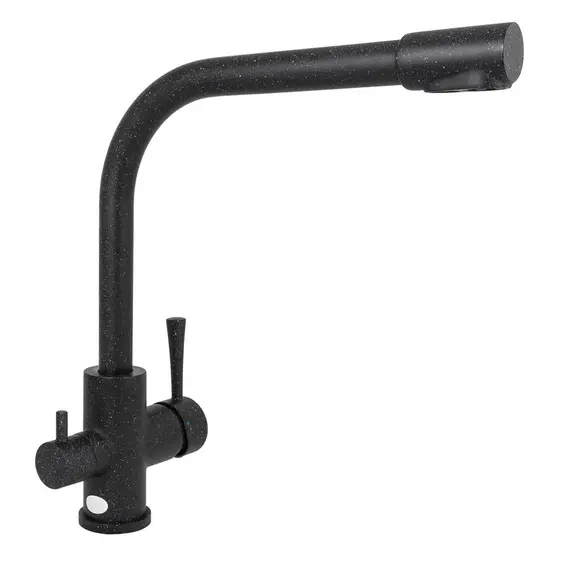 СМЕСИТЕЛЬ KAISER MERKUR ДЛЯ КУХНИ БОКОВОЙ ПОД ФИЛЬТР ЧЕРНЫЙ-308