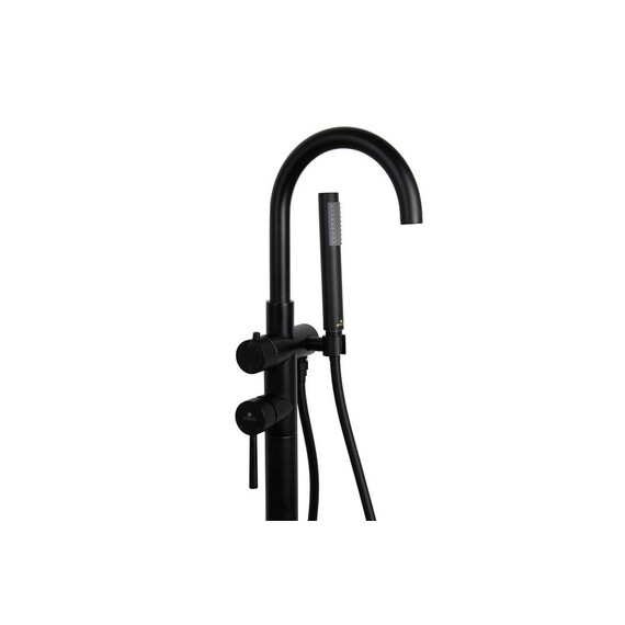 СМЕСИТЕЛЬ НАПОЛЬНЫЙ ДЛЯ ВАННЫ KAISER MERKUR MATT BLACK