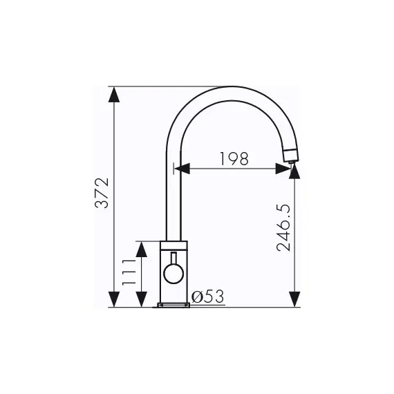 СМЕСИТЕЛЬ KAISER MERKUR ДЛЯ КУХНИ GUN METAL