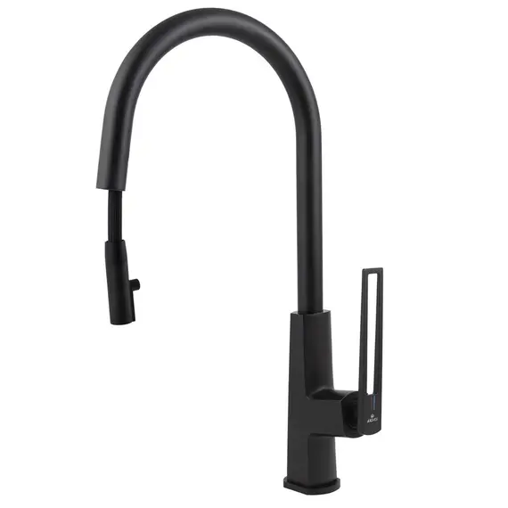 СМЕСИТЕЛЬ KAISER MERKUR ДЛЯ КУХНИ ВЫДВИЖНОЙ SEDAL BLACK MATT