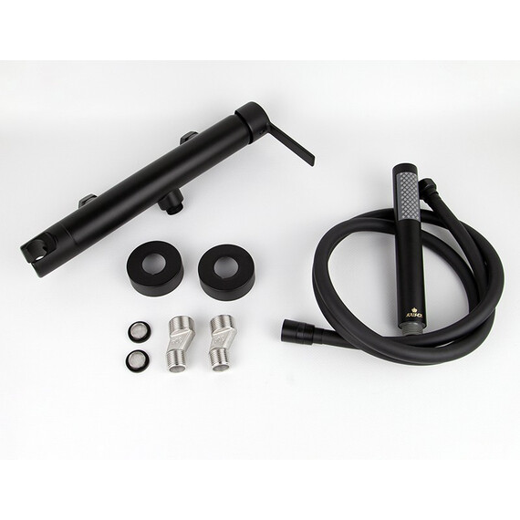 СМЕСИТЕЛЬ KAISER SERIO ДЛЯ ДУШЕВОЙ КАБИНЫ BLACK MATT