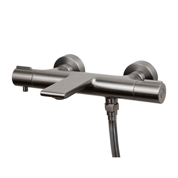 СМЕСИТЕЛЬ KAISER SERIO ДЛЯ ВАННЫ С ТЕРМОСТАТОМ GUN METAL