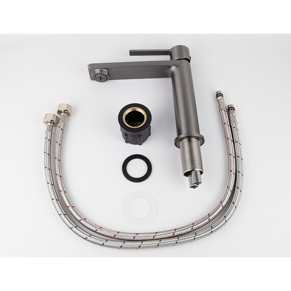 СМЕСИТЕЛЬ KAISER SERIO ДЛЯ РАКОВИНЫ GUN METAL