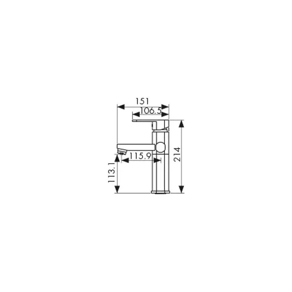 СМЕСИТЕЛЬ KAISER SONAT ДЛЯ РАКОВИНЫ ПОД ФИЛЬТР