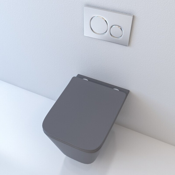 УНИТАЗ-ПОДВЕСНОЙ ESBANO GARTEZ СЕРЫЙ МАТОВЫЙ