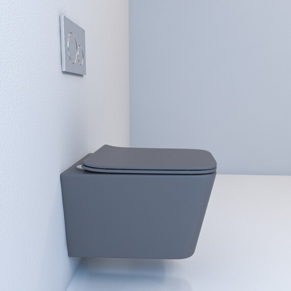 УНИТАЗ-ПОДВЕСНОЙ ESBANO GARTEZ СЕРЫЙ МАТОВЫЙ