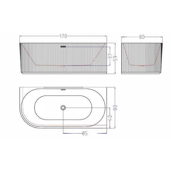 АКРИЛОВАЯ ВАННА BAGAMA (LEFT) АКРИЛОВАЯ ВАННА BAGAMA (LEFT)