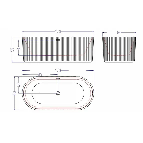 АКРИЛОВАЯ ВАННА TORTUGA (WHITE)