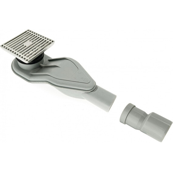 ТРАП ДУШЕВОЙ КВАДРАТНЫЙ ESBANO BOX  100*100 МАТОВЫЙ ХРОМ