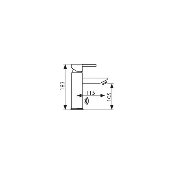 СМЕСИТЕЛЬ KAISER SENSOR ДЛЯ РАКОВИНЫ (ELECTRIC POWER) СЕНСОР/РУКОЯТКА