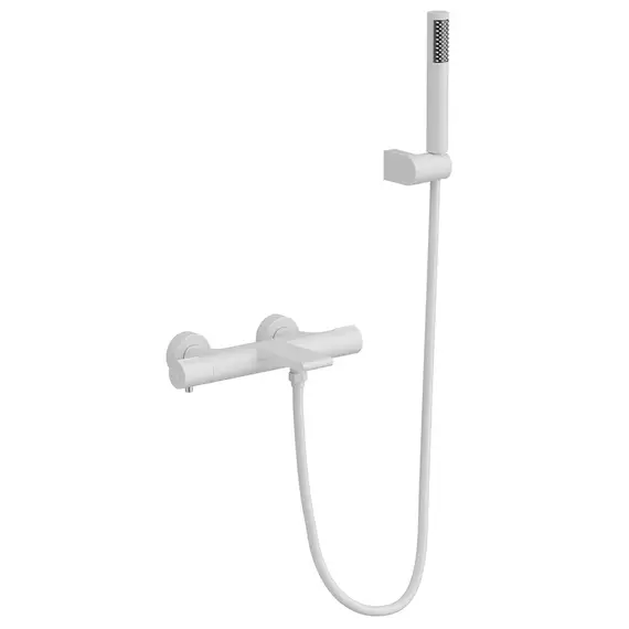 СМЕСИТЕЛЬ KAISER SERIO ДЛЯ ВАННЫ С ТЕРМОСТАТОМ WHITE MATT